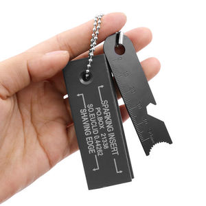 Barra de Magnesio para Encender Fuego, Inserto de Encendido para Supervivencia al Aire Libre, Borde de Afeitar, Aleación de Titanio, Negro, 75g - Product Image 2