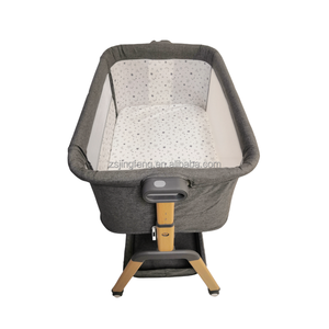 <span class=keywords><strong>Cuna</strong></span> 3 en 1 para Bebé, <span class=keywords><strong>Cuna</strong></span> Colecho con Colchón Cómodo, Ruedas, 5 Alturas Ajustables, Plegado Fácil, <span class=keywords><strong>Cuna</strong></span> Portátil para Recién Nacidos, Dormitorio, Hospital - Product Image 6