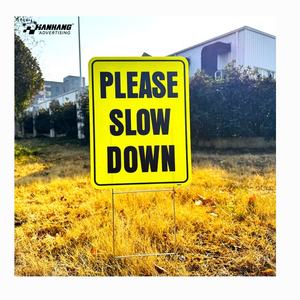 Letrero reflectante personalizado a prueba de agua para exteriores, letrero publicitario impreso de doble cara con estacas en H - Product Image 3