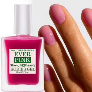 KODIES GEL EVER Esmalte fortalecedor de uñas rosa con brillo de color, endurecedor de uñas de secado rápido para reparar uñas su - Product Image 2