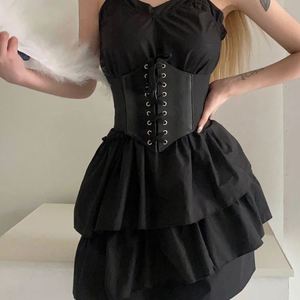 Cinturón Corsé Vintage de Encaje para Mujer con Espalda Elástica, Cinturón Ancho de Piel Sintética para Vestidos de Fiesta - Product Image 2