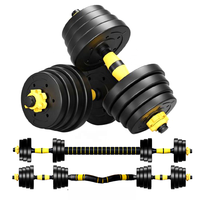 Ensemble d'haltères réglables en béton à prix avantageux, haltères kettlebell, haltères de musculation, 10 kg, 15 kg, 20 kg, 30 kg et 40 kg