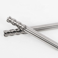 Fraise carrée en céramique HANDERK HRC75 à 4 dents en carbure de tungstène pour outil de découpe CNC, certifiée ODM OEM ISO9001