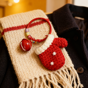 Llavero <span class=keywords><strong>de</strong></span> Ganchillo Hecho a Mano con Forma <span class=keywords><strong>de</strong></span> Guante y Gorro <span class=keywords><strong>de</strong></span> Santa, Adorno para Bolsos, Juguete Suave, Decoración Navideña, Regalo para Amigos, Marcador <span class=keywords><strong>de</strong></span> <span class=keywords><strong>Libros</strong></span> - Product Image 1