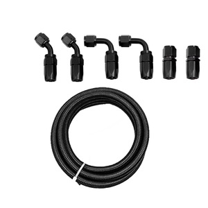 Kit de Accesorios para Manguera de Combustible AN10, 10 Pies, Trenzado de Nailon, Acero Inoxidable, para Mejoras Automotrices - Product Image 2