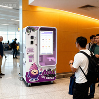 Máquina de Helados de Doble Sabor de Acero Inoxidable con Funciones SDK y Monedero, Pantalla Táctil para Ventas de Alto Tráfico en Parques de Atracciones