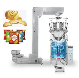 Multi-Function Weighing Vertical Food Snacks Packaging Potato Chips Packing Machine