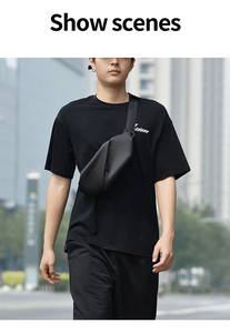 Nouveau sac de poitrine de style <span class=keywords><strong>moto</strong></span> en PU | Sac à bandoulière multifonction pour hommes et femmes-Sac à bandoulière de transport à la mode personnalisé - Product Image 5