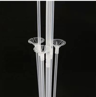 2 paquets/ensemble 7Tubes 70cm de hauteur confettis Latex Table Globo ballon Bouquet support bâton support enfants fête d'anniversaire mariage décoration