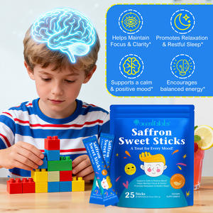Acentiallabs: Стик-экстракт шафрана для детей, способствующий концентрации внимания и расслаблению, на основе растительных экстрактов - Product Image 6