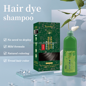 Shampoo colorant capillaire professionnel BRIMLES 3 en 1 en gros, huile d'argan, <span class=keywords><strong>couleur</strong></span> de cheveux naturelle permanente, shampooing brun châtain, femmes et hommes - Product Image 2
