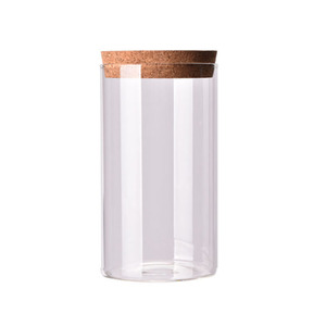 Wholesale Bamboo 450ml Multi-functional Heatable <b>Kitchen</b> Candle <b>Jar</b> Food <b>Storage</b> <b>Jar</b> with Cork Lid Minimalist Design - Product Image 5