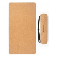 Matras Yoga Lipat Dua Lapis Anti Selip Tahan Air Ramah Lingkungan dari Karet Alam TPE Hitam 5mm/6mm untuk Pilates dan Senam, Grosir dan Custom