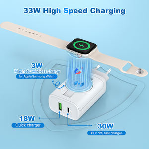 Nuevo <span class=keywords><strong>cargador</strong></span> <span class=keywords><strong>de</strong></span> pared multifuncional GaN 3 en 1 con 3W <span class=keywords><strong>SmartWatch</strong></span> carga inalámbrica 18W QC 30W PD para <span class=keywords><strong>Apple</strong></span> iPhone Samsung - Product Image 4
