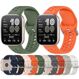 <span class=keywords><strong>Correa</strong></span> de Silicona <span class=keywords><strong>Original</strong></span> para Reloj Inteligente Deportivo <span class=keywords><strong>Amazfit</strong></span> Bip 6, Accesorios Transpirables de 22 mm, <span class=keywords><strong>Correa</strong></span> de Reloj Suave y Cómoda - Product Image 6