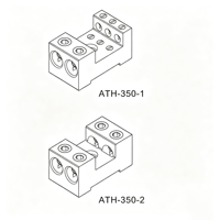 Borne de distribution d'alimentation de type américain série ATH-350, 350A 600V, connexion à vis, aluminium étamé, certifiée UL, CUL