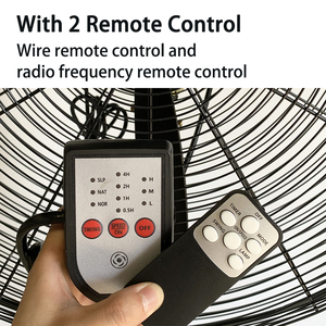 750 mm hoge snelheid, 3-snelheden krachtige elektrische staande ventilator met afstandsbediening, industriële wandventilator voor de Zuid-Amerikaanse markt - Product Image 3