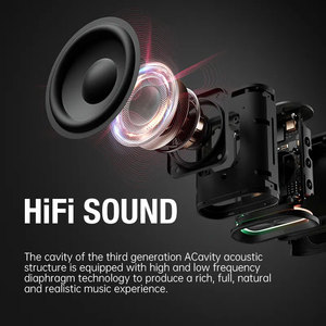 Sanag M13s Vải Âm Bass Mạnh Mẽ RGB IPX7 Không Thấm Nước Di Động Bluetooth Loa Không Dây Dệt Vải Hifi Loa Ngoài Trời - Product Image 6
