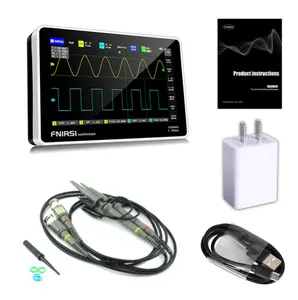 Fnirsi 1013D 7 inch máy tính bảng kỹ thuật số Oscilloscope kênh kép 100m băng thông 1gs tỷ lệ lấy mẫu máy tính bảng mini cầm tay Oscilloscope