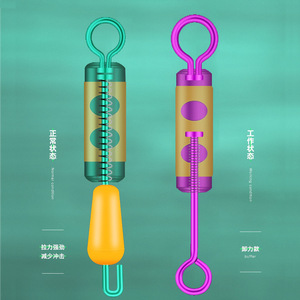 Aohu Silicone Drag Line <b>Clip</b> <b>Spring</b> Figure Eight Swivel Buffer Fishing Tackle Ocean Rock Fishing Large Medium Small - Product Image 1