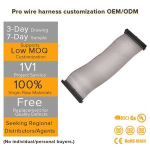 디스플레이 및 스크린 애플리케이션용 1.3 인치 OLED 4 핀 와이어 및 40 핀 블루 화이트 고속 와이어 배선 하네스 - Product Image 3