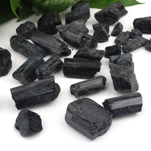 Wholesale Natural Raw Black Tourmaline Raw Gemstone Metaphysical Healing Chakra Balance - Product Image 1