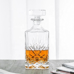 NOVARE meilleure vente ensemble classique de carafe à <span class=keywords><strong>whisky</strong></span> en verre forme carrée pour usage domestique échantillon gratuit offert - Product Image 4