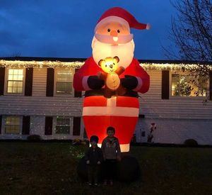 Décoration de Noël <span class=keywords><strong>gonflable</strong></span> de 16 pieds, Père Noël debout, décoration de jardin extérieure, modèle <span class=keywords><strong>gonflable</strong></span> de Père Noël à vendre - Product Image 1