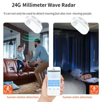 Détecteur de présence humaine et de mouvement PIR avec mesure de luminosité Haozee, compatible Zigbee2mqtt et Home Assistant, alimenté par batterie, pour hôtels