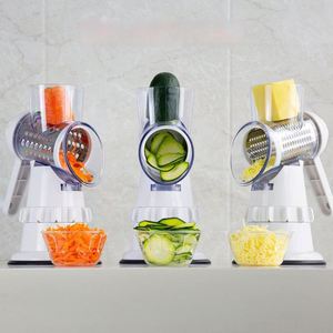 Hand Roller Multi-Functional Vegetable Cutter Round Rotary Cheese Grater Veggie <b>Potato</b> Chopper Fruit & Vegetable Slicer Tool - Product Image 2
