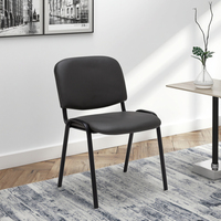 Chaise de formation ergonomique moderne avec cadre métallique solide Vente en gros bon marché Chaise de salle de réunion de conférence en tissu Conception empilable