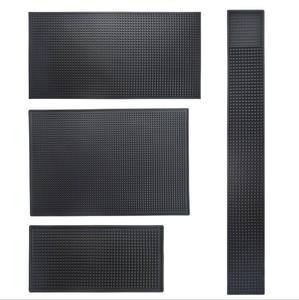 Food Grade Silicone Rubber <b>Bar</b> <b>Mat</b> Non Slip Drainage Pub Beer Rail <b>Mat</b> Counter Protector Coaster Placemat Bartender Station Pad - Product Image 2