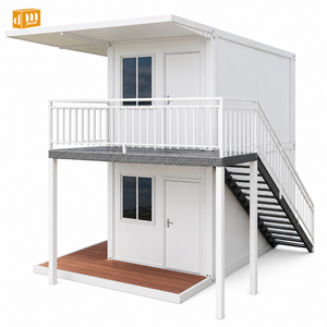 Maison conteneur pliable en Z, maison pliable à deux étages, dortoir temporaire, maisons modulaires, logement abordable, programmes de bungalows pour parcs - Product Image 2