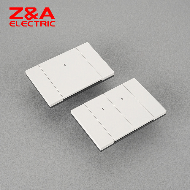 Modern 1/2/3 Gang P Series Switch Socket CE Certification Matte Surface 10A Rated Wall Socket for Residential/Commercial Use