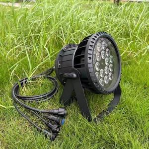 ไฟ LED Par Can กันน้ำ วัสดุอลูมิเนียมอัลลอยด์ DMX512 ปรับความสว่างได้ RGBW แสงวอร์มไวท์  IP65 รองรับแรงดันไฟฟ้ากว้าง ติดตั้งแบบแขวน ความสว่างสูง - Product Image 2