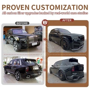 Kit de Carrocería para Parachoques de <span class=keywords><strong>Rolls</strong></span>-<span class=keywords><strong>Royce</strong></span> Cullinan 18-20, Actualización a Estilo MSY 2021-2024, Kit de Carrocería Ancha, Guardabarros y Aletines - Product Image 3