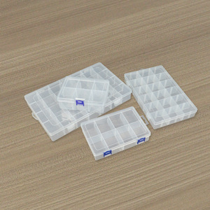 Transparent Plastic Storage Box With Compartments Desktop Organizer For Office Hardware Jewelry Fishing Tackle - Product Image 2
