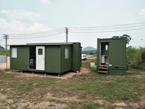 Casas móviles <span class=keywords><strong>de</strong></span> acero personalizadas <span class=keywords><strong>de</strong></span> 20 y 40 pies, casas prefabricadas plegables extendidas, cuarteles <span class=keywords><strong>de</strong></span> campo antiterremotos y hospitales móviles - Product Image 5