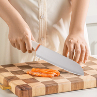 Yangjiang fabricant famille couteaux de cuisine avec poignée en PP Super Sharp 3 pièces ensemble de couteaux Santoku couperet couteau utilitaire