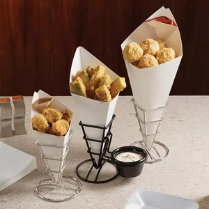 अनुकूलित Charcuterie पैकेजिंग बुलबुला वफ़ल कागज शंकु पिज्जा के लिए कागज धारक आइस क्रीम फ्रेंच फ्राइज़ क्रेप पैनकेक खाद्य बॉक्स