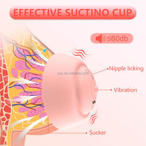 SacKnove APP Rechargeable à distance électrique femmes seins jouets sexuels vibrant double mamelon dispositif de Stimulation masseur de sein vibrateur - Product Image 4