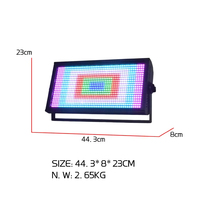 Lumière stroboscopique LED à 120 segments pour spectacle sur scène, DJ, fête, club, RGB 3 en 1, contrôle DMX
