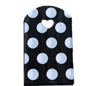 Bolsa de Compras Reutilizable HOYO de 13 x 21 cm (5.1 x 8.3 Pulgadas) con Diseño de Nubes Dulces y Encantadoras en Azul a Cuadros, Asa en Forma de Corazón - Product Image 5