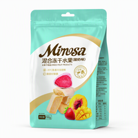 Sachet Doypack Scellé sur Huit Côtés avec Logo Personnalisé, Sac Refermable à Haute Barrière pour Emballage de Fruits Secs et Friandises pour Animaux