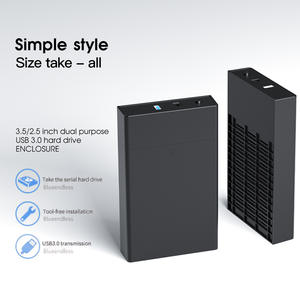 <span class=keywords><strong>Carcasa</strong></span> Portátil para <span class=keywords><strong>Disco</strong></span> <span class=keywords><strong>Duro</strong></span> de <span class=keywords><strong>3.5</strong></span> y 2.5 Pulgadas, Puerto Serie SATA, USB 2.0/3.0, Sin Herramientas, para Portátiles - Product Image 2