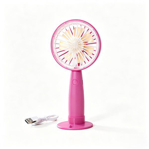 Ventilador de Mano Portátil, Simple y Elegante, Mini Ventilador de Escritorio con Soporte para Teléfono, Recargable, Enfriador de <span class=keywords><strong>Aire</strong></span> Personal, Ideal para Regalo de Boda - Product Image 2