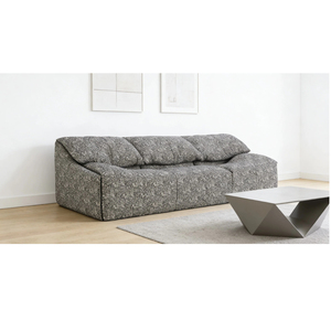Modern Three-Seater Compact sofa Chenille/Corduroy Cover Pillow Back <strong>Padded</strong> Arms Comfortable Relaxing Living <strong>Room</strong> Sofa - Product Image 1