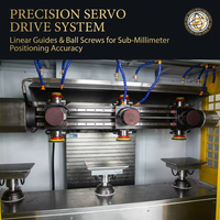 Rectificadora CNC Industrial de 5 Ejes para Superficies Cilíndricas y Planas - Pulidora de Carcasas de 3 Cabezas Personalizable con Extracción de Polvo