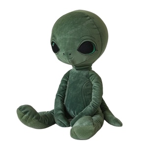 Su misura Stock all'ingrosso verde alieno peluche farcito alieno bambola per bambini peluche alieno amico nello spazio - Product Image 1