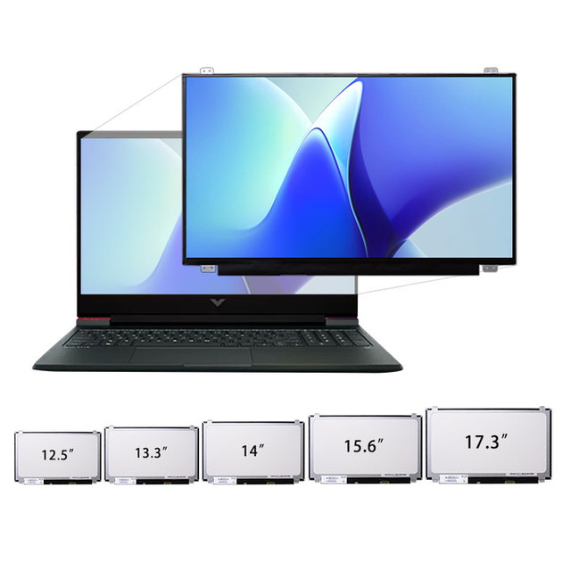 Bulk Wholesale Laptop LCD Panel 12.5"13.3"14"15.6"17.3" Slim 30pin 40pin  Screen HD FHD Laptop Lcd Replacement Laptop Screen